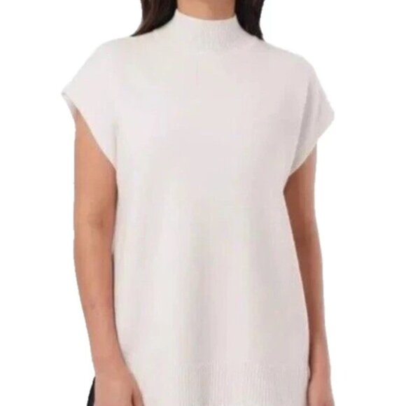 Cyrus Women's Plus Size XXL Cream Sleeveless Tunic Sweater NWT - Picture 1 of 5